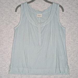 Wrap London Light Mint Tank Top Cotton Hemp Sz 10